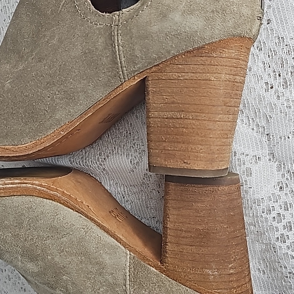 Frye Naomi picks Tisch shootie soft oiled suede block heel ankle boots bootie 11 - Picture 6 of 9